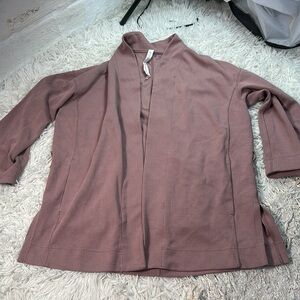 Lululemon Ribbed Softstreme Belted Wrap Twilight Rose